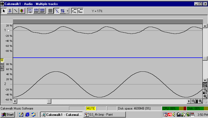 second harmonic vs sine wave