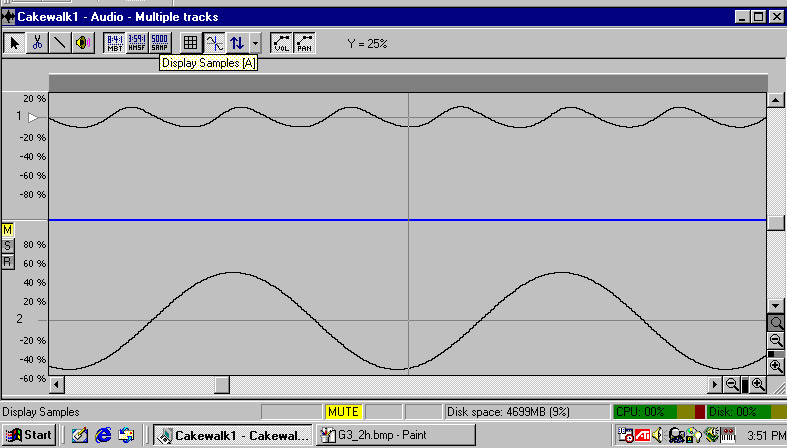 third harmonic vs sine wave