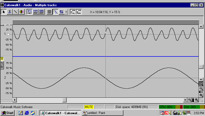 4th harmonic vs sine wave