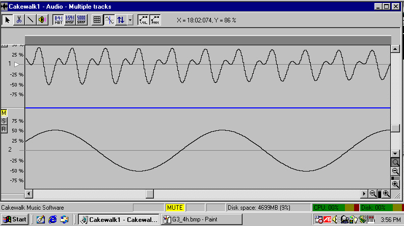 5th harmonic vs sine wave